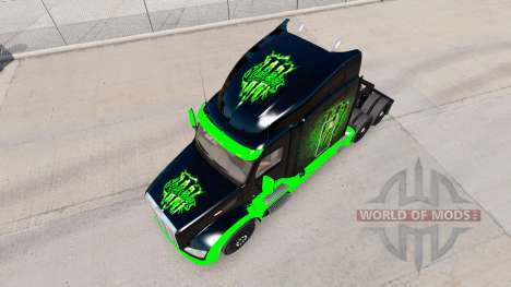 Monster Energy pele para o caminhão Peterbilt para American Truck Simulator