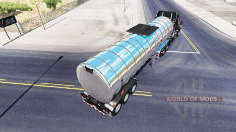 Chrome combustível semi-reboque para American Truck Simulator