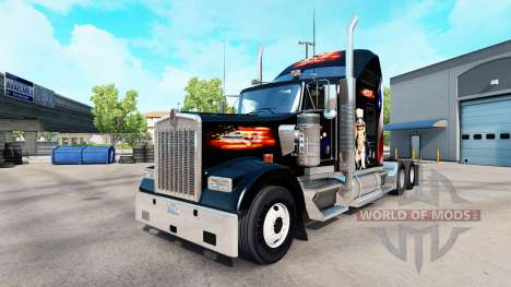 Pele EUA caminhão Kenworth W900 para American Truck Simulator