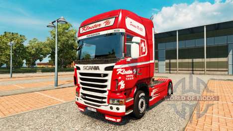 Pele Kloster no trator Scania para Euro Truck Simulator 2