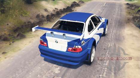 BMW M3 (E46) GTR [Most Wanted] para Spin Tires