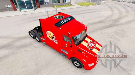 A pele do San Francisco 49ers, em tratores e ani para American Truck Simulator