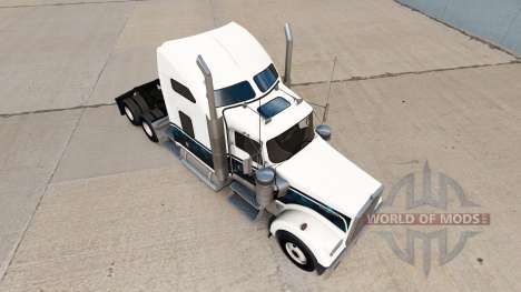 Pele Personalizada Azul Novo caminhão Kenworth W para American Truck Simulator