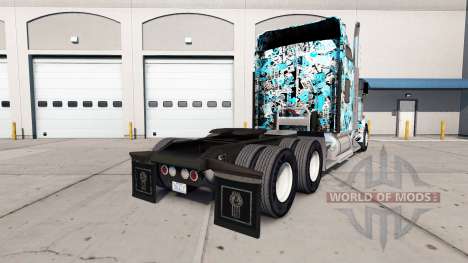 Stickerbomb pele para o Kenworth W900 trator para American Truck Simulator