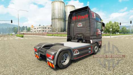 Cinza Vermelho de pele para HOMEM caminhão para Euro Truck Simulator 2