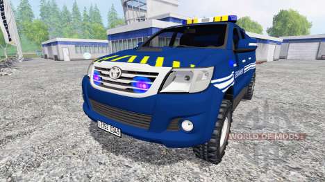 Toyota Hilux [gendarmerie] para Farming Simulator 2015