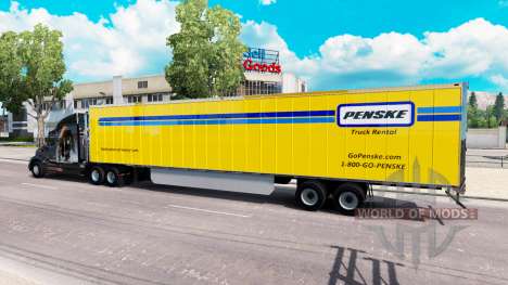 A Penske pele para o trailer para American Truck Simulator