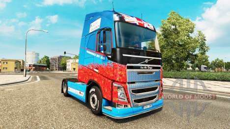 A Ajuda Para Heróis de pele para a Volvo caminhõ para Euro Truck Simulator 2