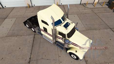 Creme para a pele no caminhão Kenworth W900 para American Truck Simulator