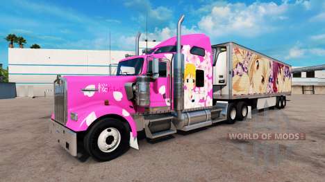 Pele Sakura para caminhões e Peterbilt Kenwort para American Truck Simulator