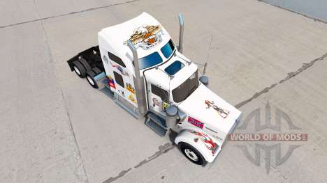 Pele MS no caminhão Kenworth W900 para American Truck Simulator