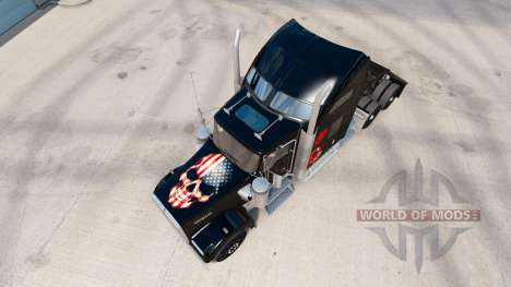 A pele do Crânio caminhão Kenworth W900 para American Truck Simulator