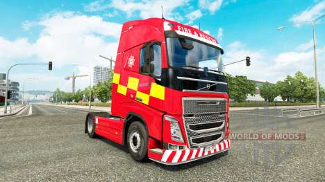 Pele de Incêndio E Salvamento, de Volvo caminhõe para Euro Truck Simulator 2