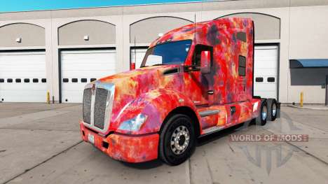 Pele Abstrato para o caminhão Kenworth para American Truck Simulator