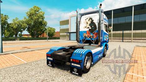 Smurfs pele para o Scania truck para Euro Truck Simulator 2