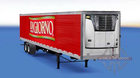 Refrigerado semi-reboque DiGiorno para American Truck Simulator