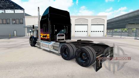 A pele do Sol no caminhão Kenworth W900 para American Truck Simulator