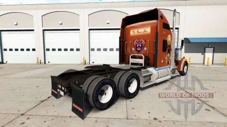 A pele dos Ursos Den no caminhão Kenworth W900 para American Truck Simulator