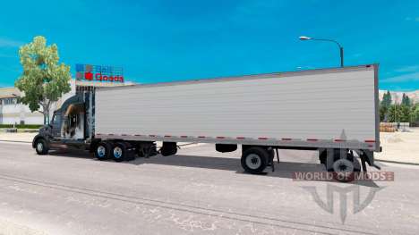 Biaxial refrigerado semi-reboque para American Truck Simulator