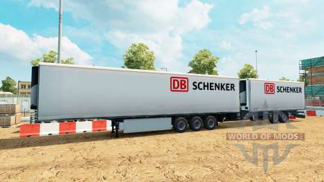 Semi-reboques Krone Gigaliner [DB Schenker] para Euro Truck Simulator 2
