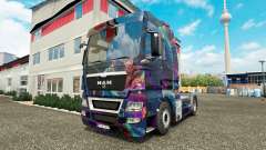 O Fractal de Chama para a pele do HOMEM de caminhão para Euro Truck Simulator 2