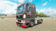 Cinza Vermelho de pele para HOMEM caminhão para Euro Truck Simulator 2