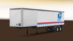 Pele USPS no trailer para American Truck Simulator