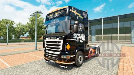 Pele Scania Preto para trator Scania para Euro Truck Simulator 2