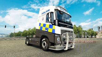 Polícia pele para a Volvo caminhões para Euro Truck Simulator 2