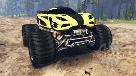 Koenigsegg One:1 Monster v2.0 para Spin Tires