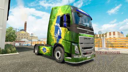 Pele Brasil na Volvo caminhões para Euro Truck Simulator 2