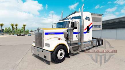 A pele do Bicentenário v2.0 trator caminhão Kenworth W900 para American Truck Simulator