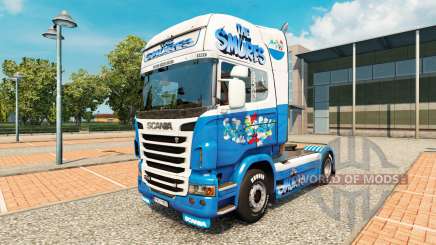 Smurfs pele para o Scania truck para Euro Truck Simulator 2