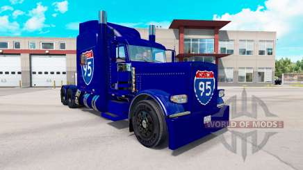 Pele Interstate 95 Peterbilt 389 caminhão para American Truck Simulator