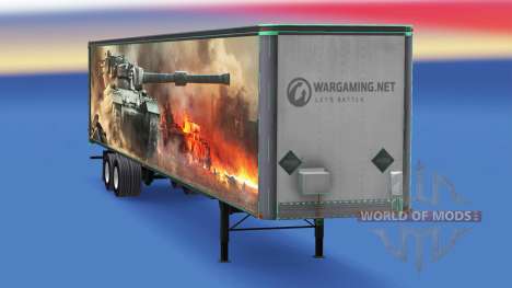 Pele World of Tanks no trailer para American Truck Simulator