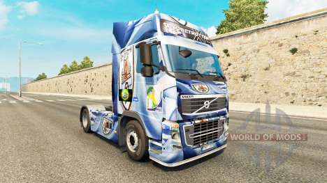 O Uruguai Copa de 2014 pele para a Volvo caminhõ para Euro Truck Simulator 2