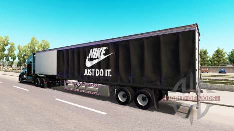 Pele Nike no caminhão Kenworth para American Truck Simulator