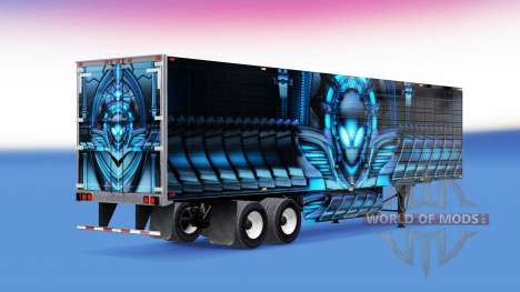 Pele Alienware por refrigerado semi-reboque para American Truck Simulator