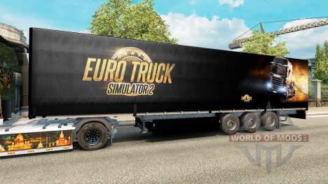 Uma coleção de skins para reboques para Euro Truck Simulator 2