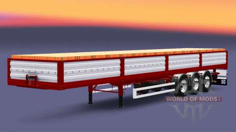 Mesa semi-reboque com uma carga de tijolos para Euro Truck Simulator 2