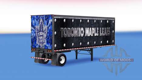 Pele Toronto Maple Leafs no trailer para American Truck Simulator
