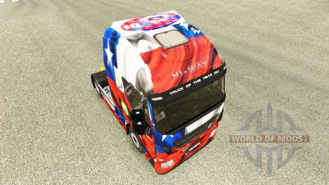 O Chile da Copa de 2014 pele para Iveco unidade  para Euro Truck Simulator 2