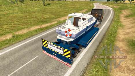 Baixa-quadro de arrasto de barco para Euro Truck Simulator 2