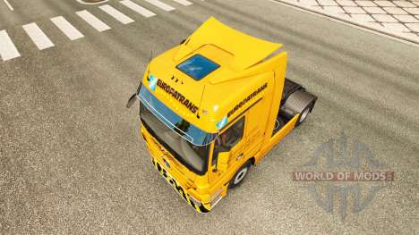 Pele Trans Europe no caminhão Mercedes-Benz para Euro Truck Simulator 2