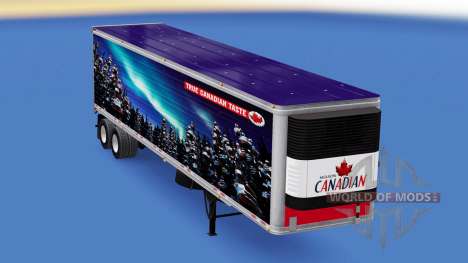 A pele da Molson Canadian no trailer para American Truck Simulator
