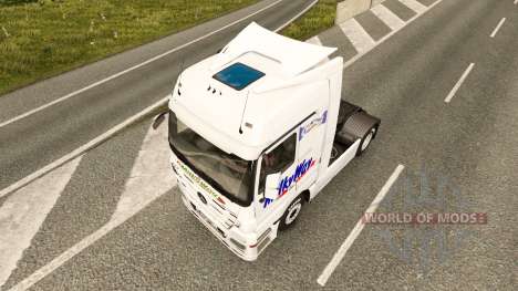 A pele via Láctea no trator Mercedes-Benz para Euro Truck Simulator 2