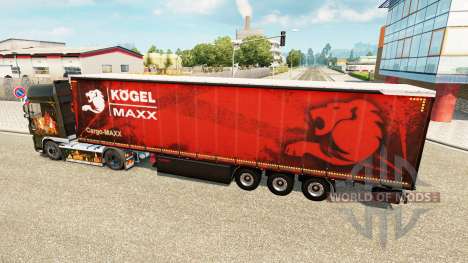 Cortina semi-reboque Kogel maxx para Euro Truck Simulator 2