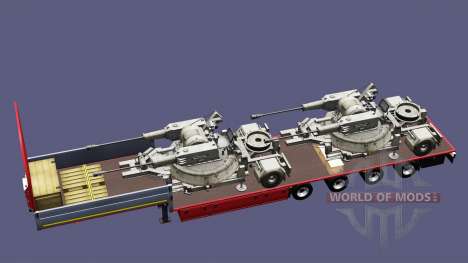 Semi transportar equipamento militar v1.4 para Euro Truck Simulator 2