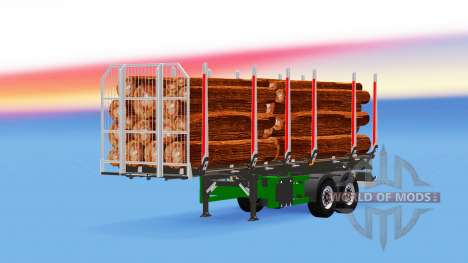 Pequeno caminhão semi-reboque para American Truck Simulator