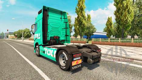 Pedágio da pele para a Volvo caminhões para Euro Truck Simulator 2
